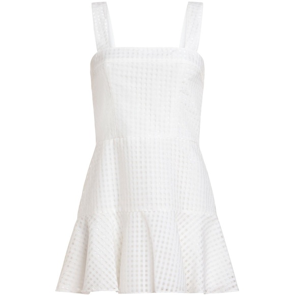 Amanda Uprichard Annalise Mini Dress in Gingham Organza - Picture 5 of 8